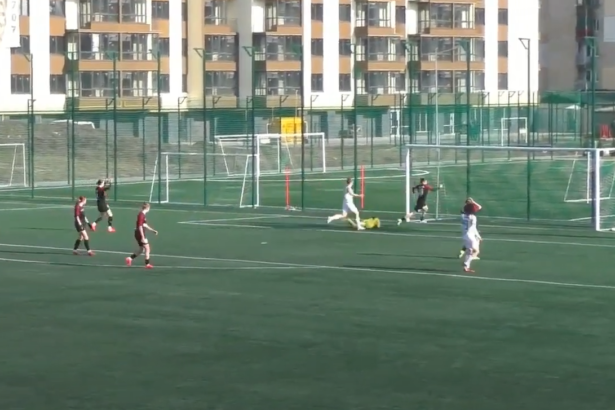 Women. Другий етап. 3 тур. ЕМС Поділля - Оболонь 0:1. Гол матчу